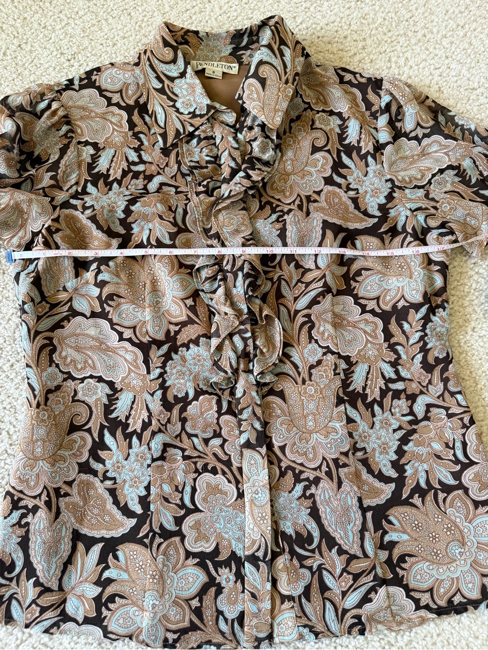 EUC vintage Pendleton silk skirt set - Picture 6 of 16